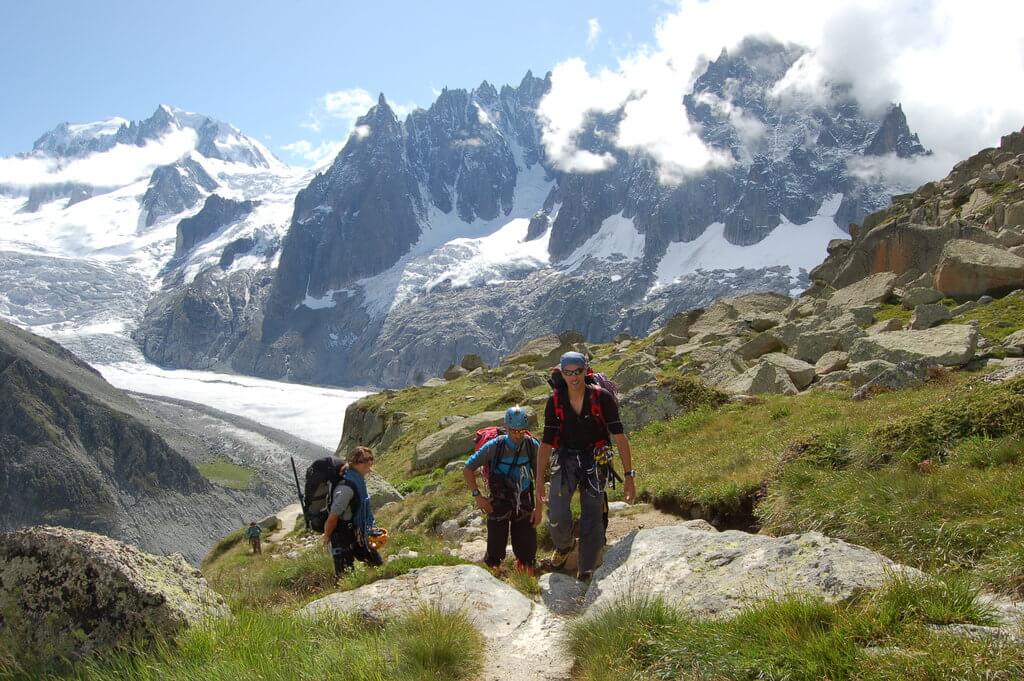 Trekking at chamonix with TopOfEuropeOrganisation